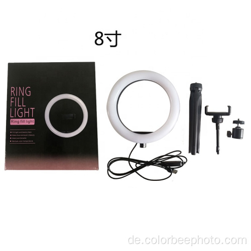 USB-LED-Schreibtisch 8&quot; Selfie-Make-up-Ringlicht